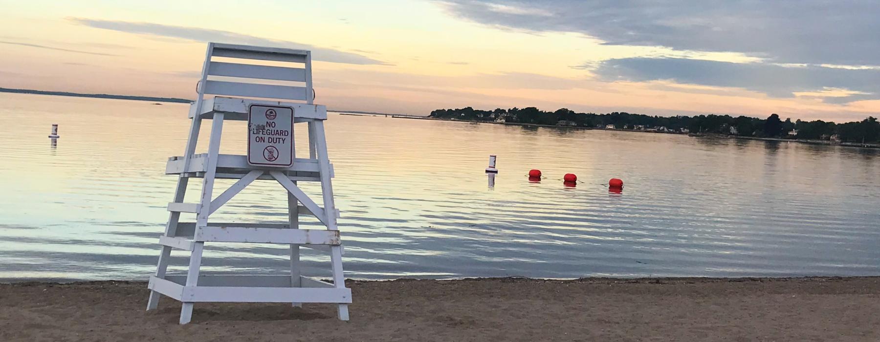 lifeguard station on a beach